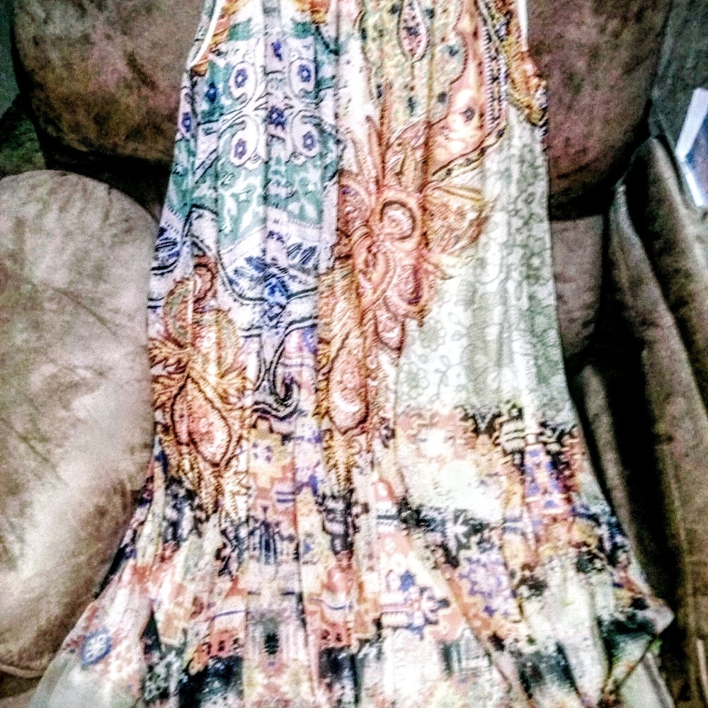 Vibrant Abstract Patterned Fabric Straps 1 1/2